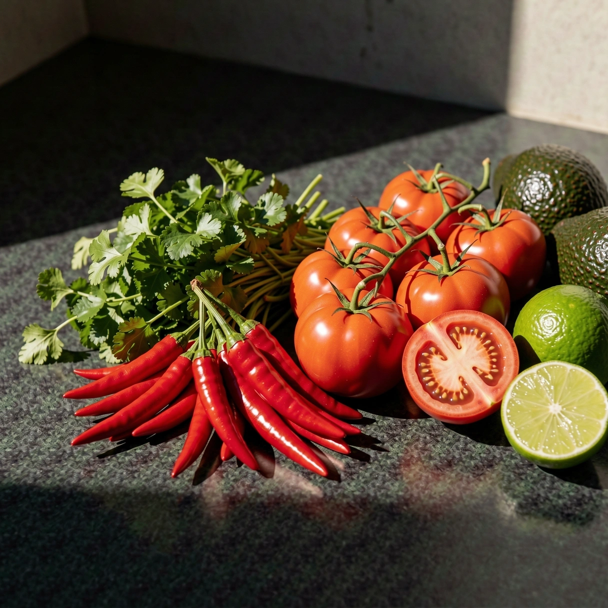 Ingredientes frescos mexicanos